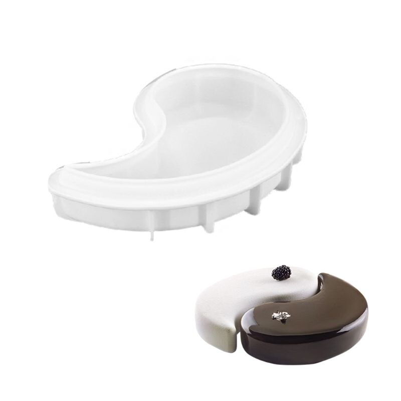 YIN YANG – moules 3D en Silicone, moule de décoration, pour pâte de sucre et bonbons, ustensiles de cuisson Y1QB