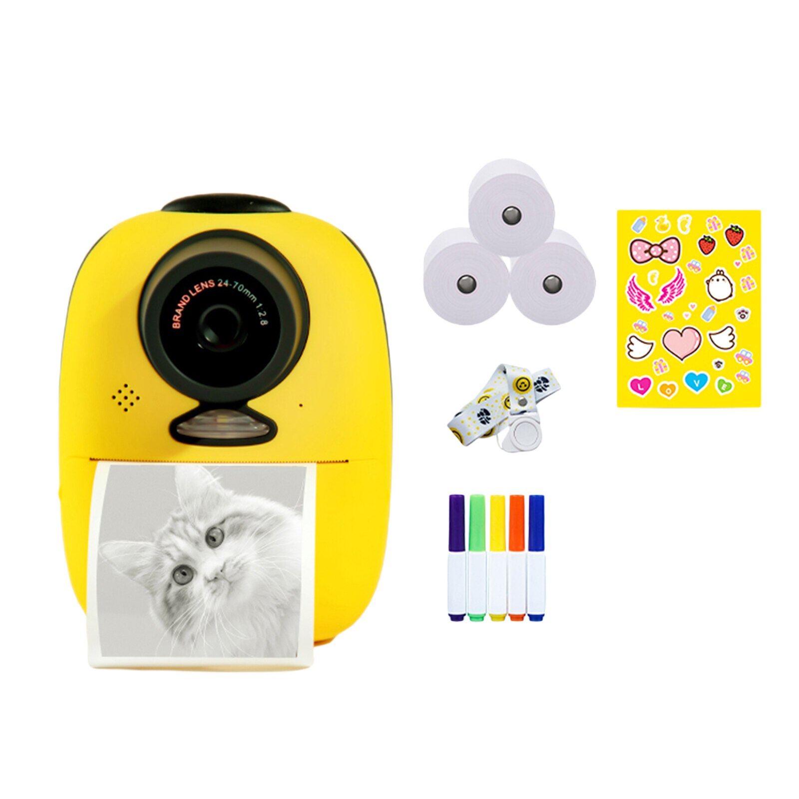 Juguete Polaroid para niños, cámara Digital creativa con luz de relleno LED integrada, 2600W píxeles