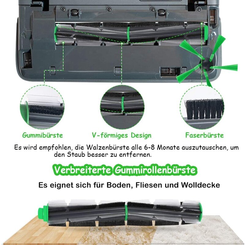 Accessories Round Brush Filter Side Brushes Spare Parts for Vorwerk ...