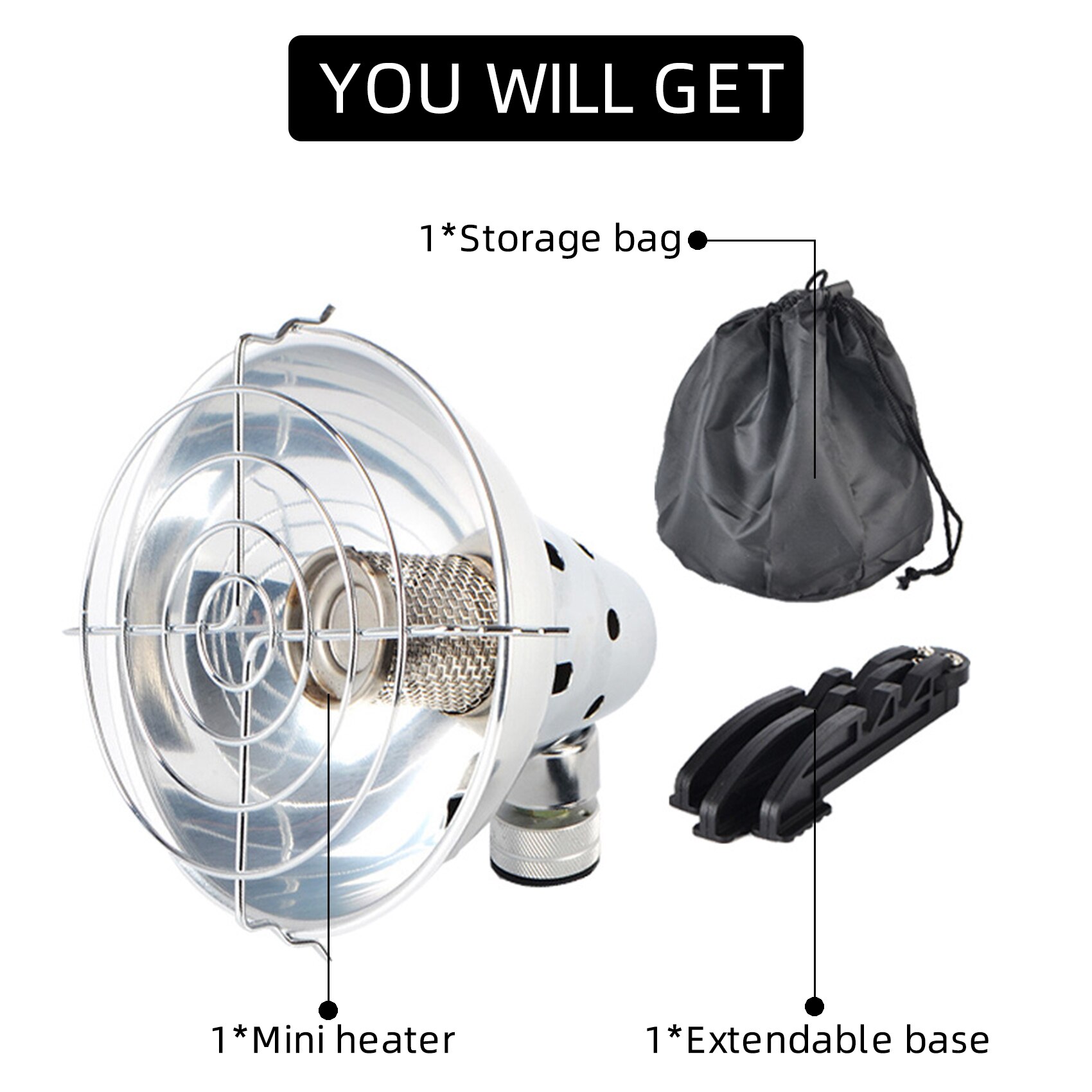 Gas Heater Stove Gas Heating Warmer Stove Durable Portable Outdoor Camping Fishing Heating Stove for Outdoor Winter Warmth Tent