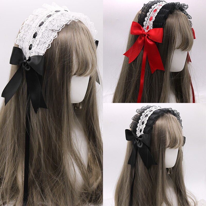 Petit bandeau Lolita japonais fait à la main, ornement pour cheveux de femme de ménage, clip latéral, accessoires pour cheveux doux