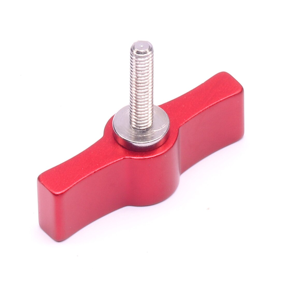 Pack of 2 M4 M5 Thread Aluminum Screw 17mm 20mm 25mm Adjustable Handle Wrench Wing Lock Adapter Wrench Camera Clamp Accessories: M5x17 2 Wing Red