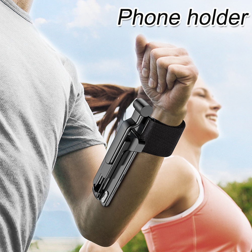 Outdoor Sports Invisible Modern Portable Climbing Mobile Phone Holder Lazy Running Armband Riding 360 Degree Rotatable Universal