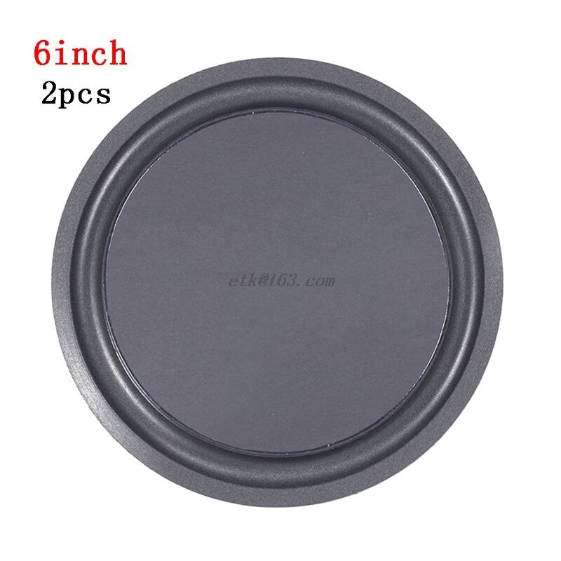 2Pcs Woofer Speaker Passive Radiator 5/6.5/8" Sponge Edge Diaphragm Auxiliary: diameter-6.5 inch