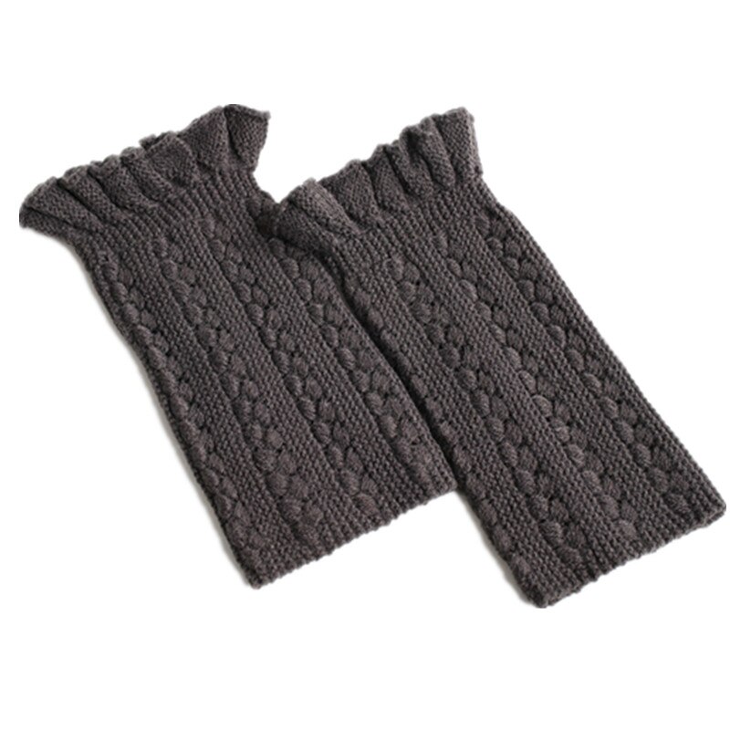 Women Knit Leg Warmers Ladies Bud Boot Cuffs Boots socks Boot Cuffs Gaiters Toppers Beenwarmers Warm Legwarmers: Dark gray
