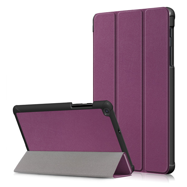 Gligle Slim Leather Case cover for Samsung Galaxy Tab A 8.0 SM-T290 SM-T295 SM- T297 Tablet shell+screen film+touch pen: purple