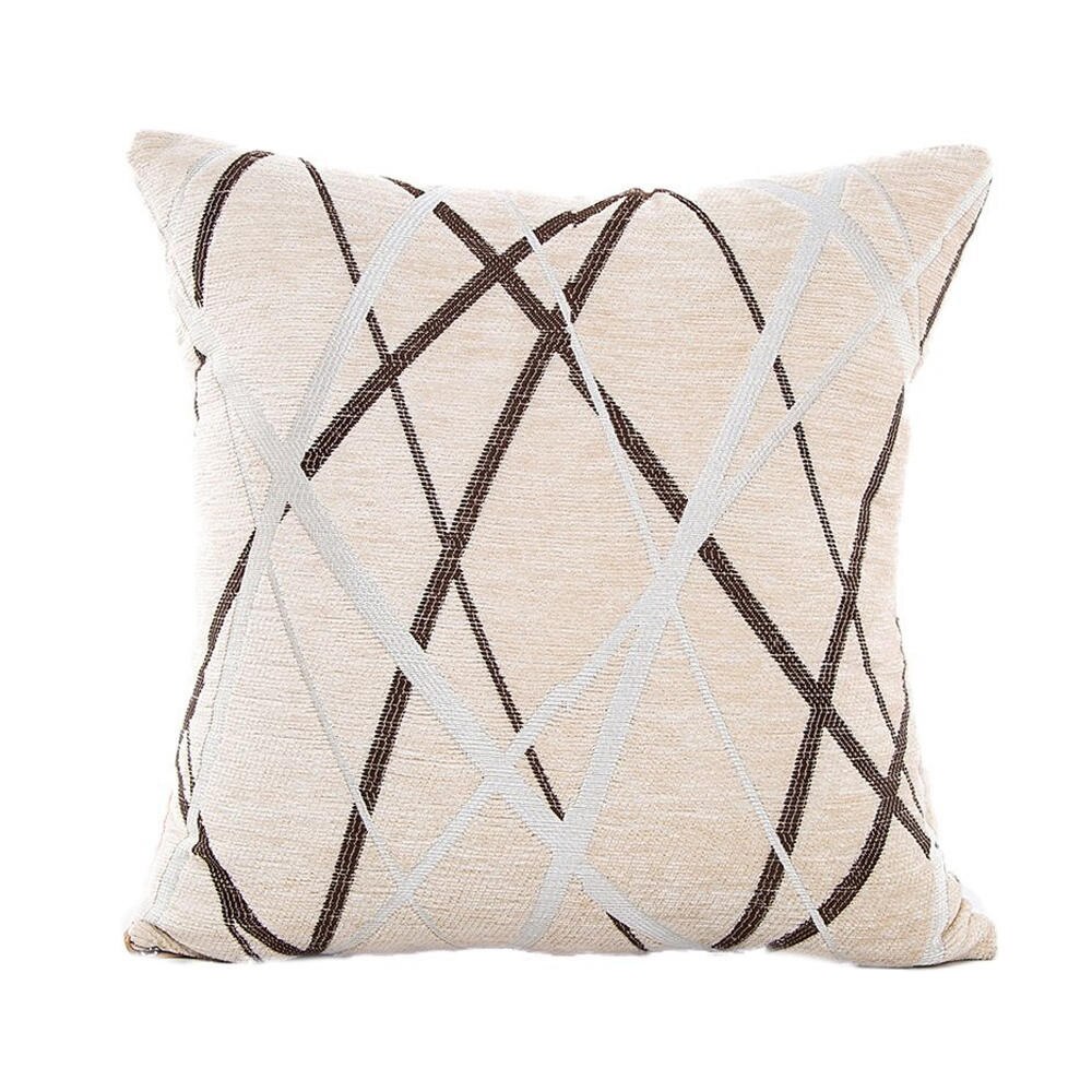 Luxe Stijlvolle Polyester Kussenhoes Sofa Sierkussen Case Sofa Bed Home Decor 45cmX45cm Kussensloop: White 