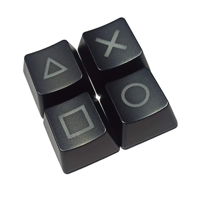 4Pcs Shine Through Keycaps ABS Backlit Etched Shine-Through Light OEM keycaps