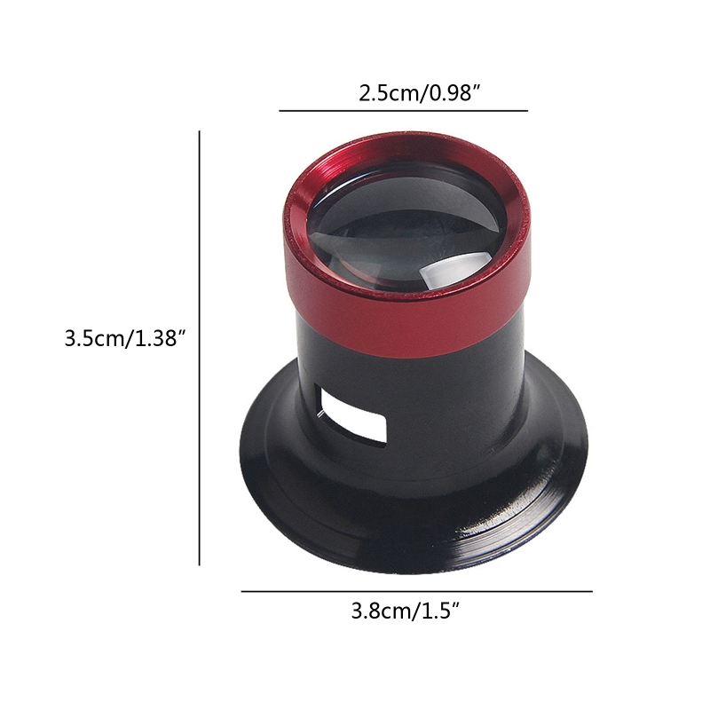 5X/10X/15X/20X Vergrootglas Horlogemaker Loep Aluminium Oogloep Reparatie Vergrootglas voor Horloge voor Horlogemakers Reparatie Eye Loep