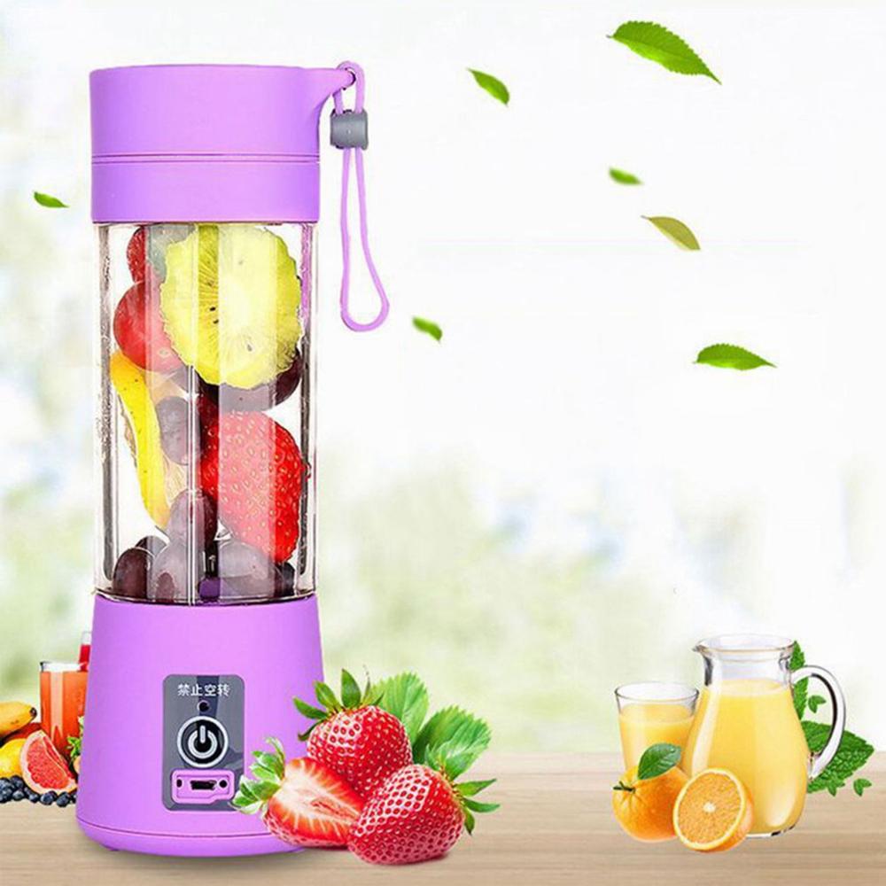 Smoothie maker blender ryst slow juicer mini bærbar usb genopladelig elektrisk frugtjuicer maskine: Purlpe
