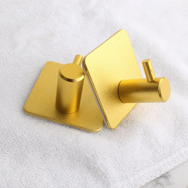 Auto-adhésif maison cuisine mur porte crochet porte-clés cuisine serviette cintre en aluminium M17D