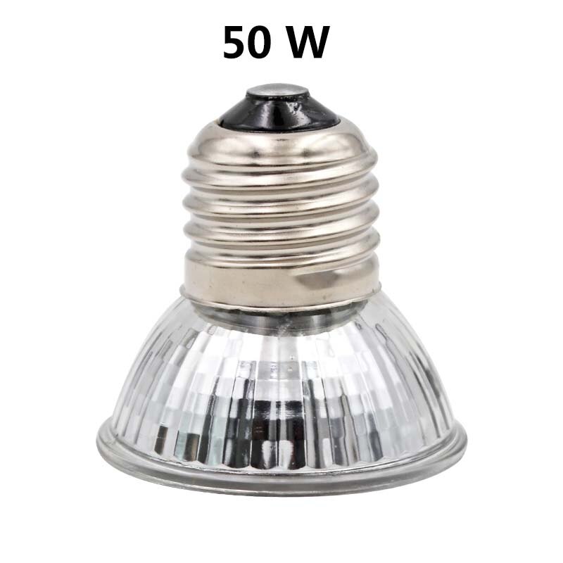 Reptile Lamp 25/50/75W UVA+UVB 3.0 Pet Heat Lamp Bulb Turtle Basking UV Light Bulbs Amphibians Lizards Temperature Controller: 50W