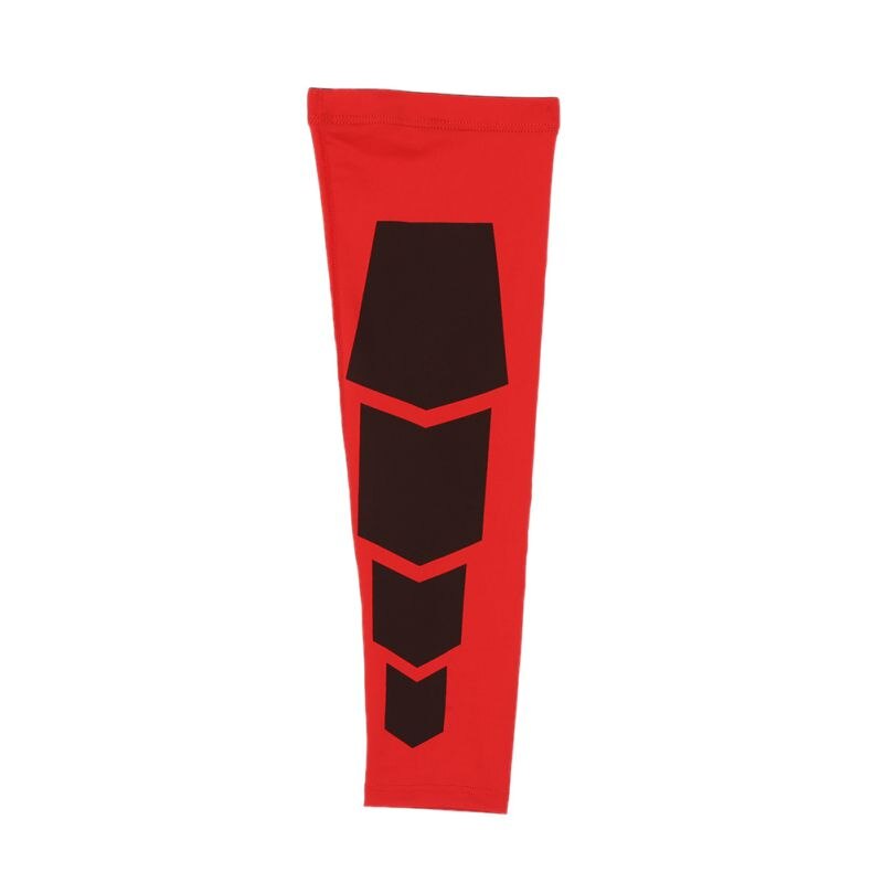 1pc heren outdoor sport fiets been knie lange mouw beschermers uitrusting crashproof antislip: Rood / Ik