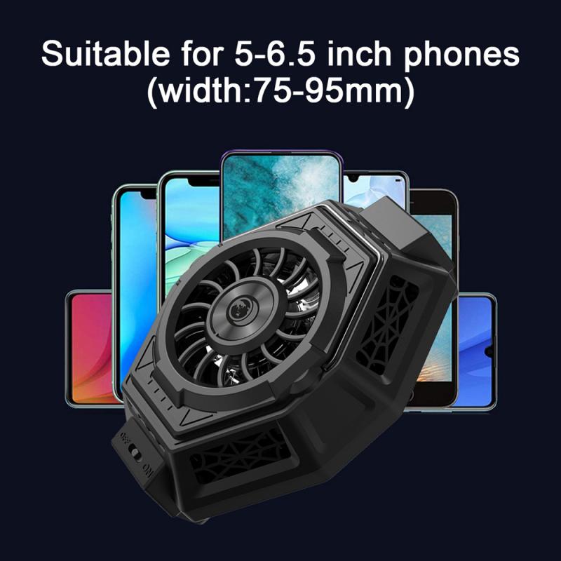 Universal F3 Radiator Ice Armor Black Cooling Live Game For Peace Shark Fan Back Clip Mobile Phone Semiconductor Radiator