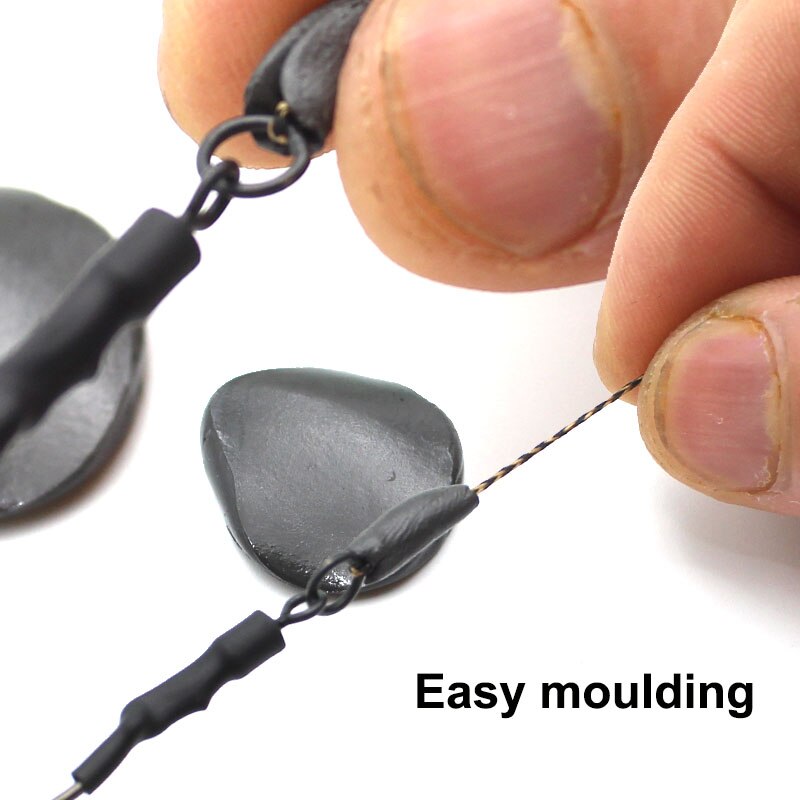 Masilla de tungsteno de 15g, Material para pesca de carpa, aparejo para carpa, equipo de pesca