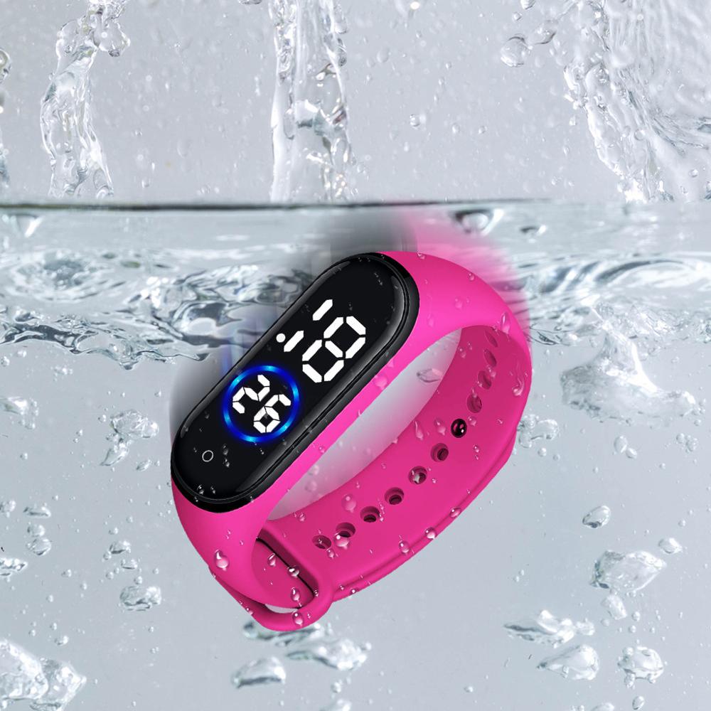 Digitalt led sportsur unisex silikonebånd vandtætte armbåndsure mænd kvinder armbåndsur reloj mujer