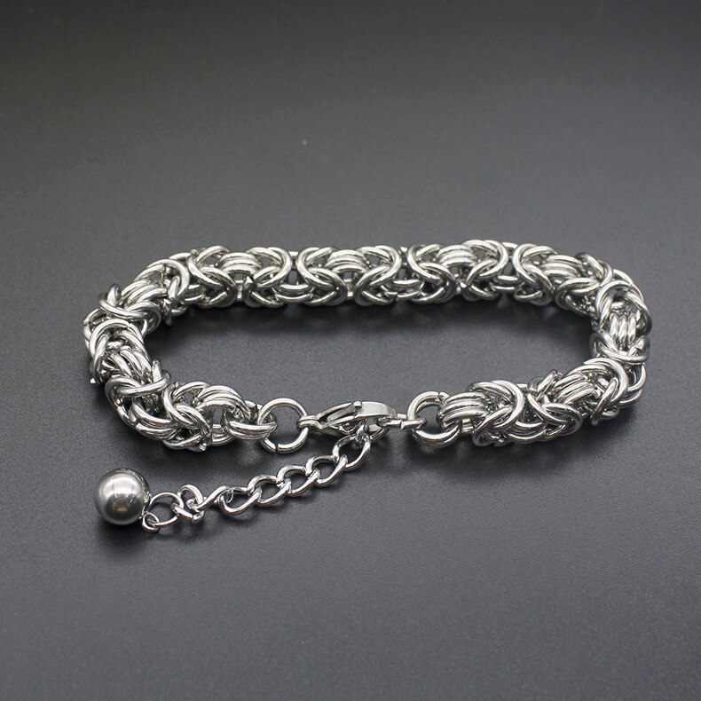 Mode eenvoudige titanium stalen armband roestvrij stalen armband mannen valentijnsdag sieraden