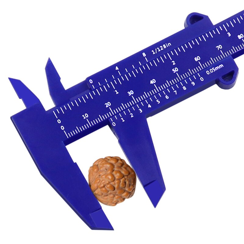 0-150MM double scale plastic vernier caliper ruler student measuring gauge measuring caliper