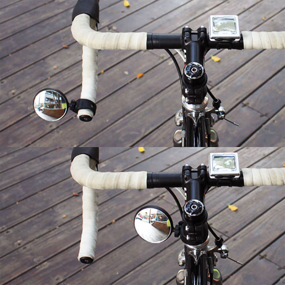 Guee-ver bicicleta espejos retrovisores para manillar ciclismo vista trasera de bicicleta MTB bicicleta de silicona de la manija espejo retrovisor
