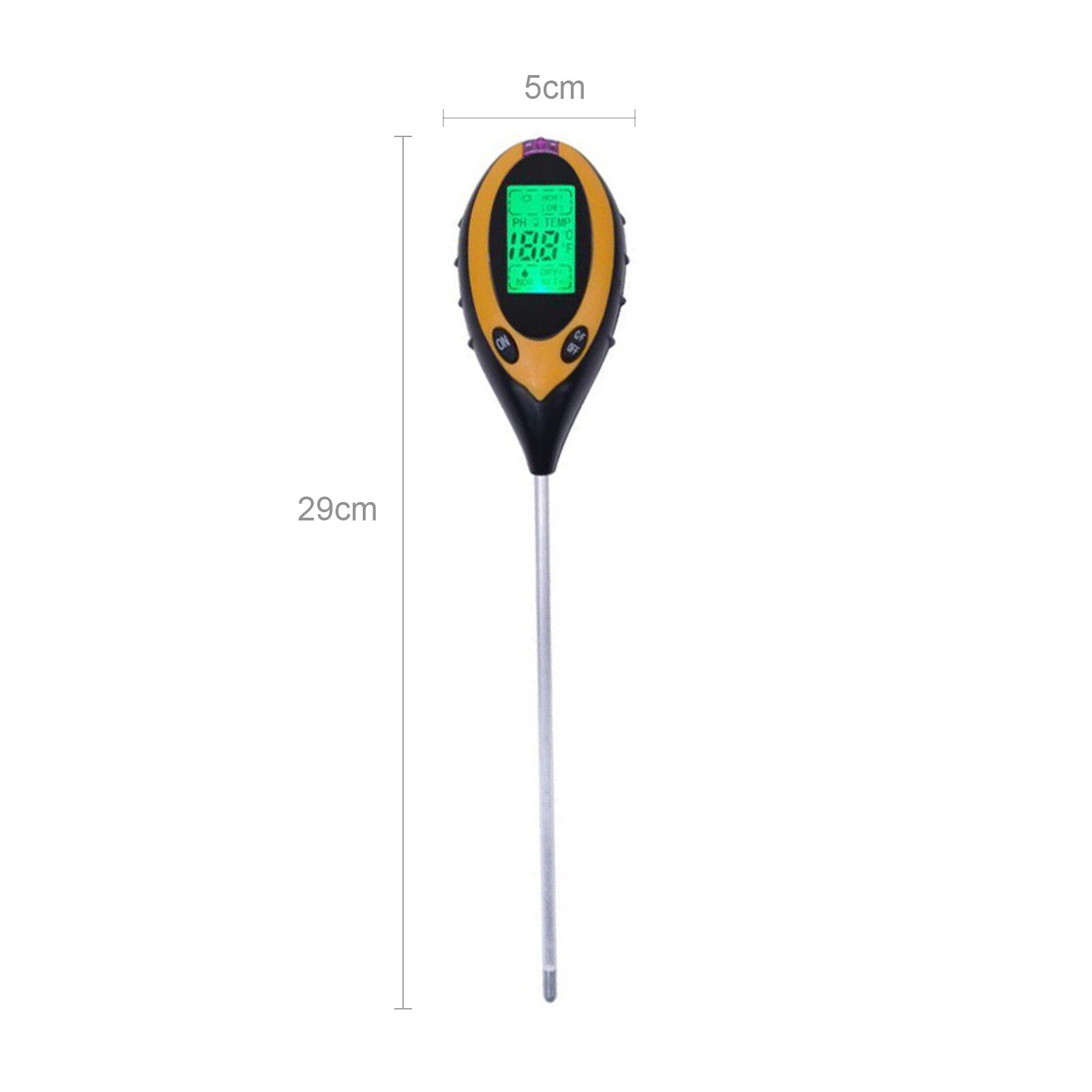 Soil pH Tester 4 in 1 PH Light Moisture Acidity Tester Soil Tester Moisture Meter Plant Soil Tester Kit for Flowers