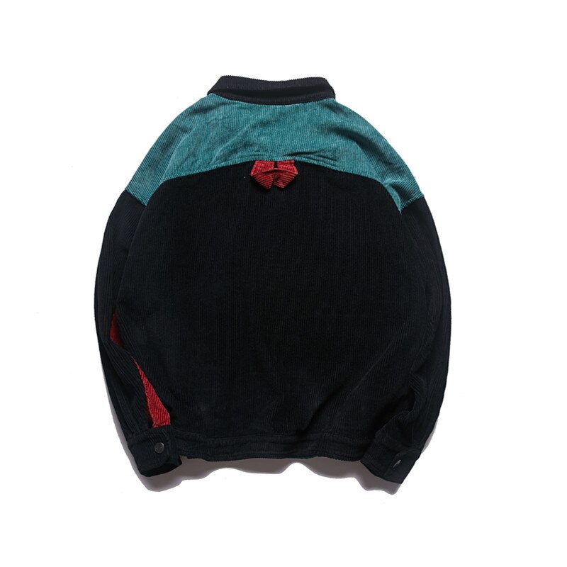 ICPANS hombres Hip Hop PANA chaqueta Retro Color bloque chaqueta camisa Streetwear Harajuku Multi bolsillos chaquetas Reggae otoño