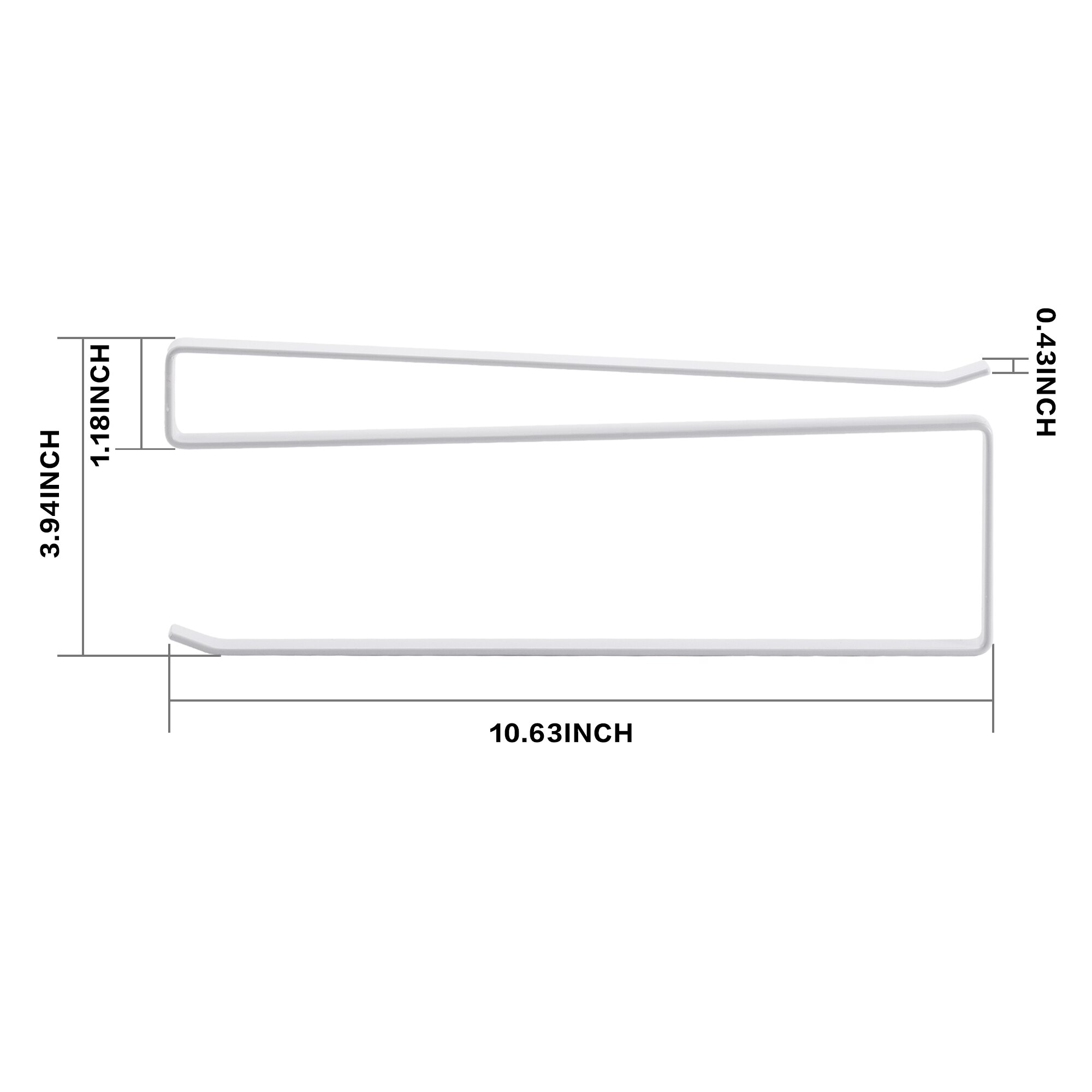 10-Inch Paper Plate Dispenser, Under Cabinet Bamboo Plates Holder