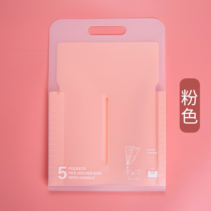 Plastic A4 Map File Manager Ontvangst Bestand Extension Bestand Pakket Wetsvoorstel Map Papier Houder Kantoorbenodigdheden