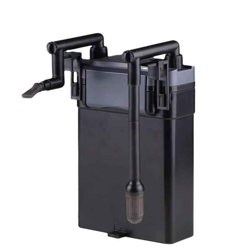 6W Muur Gemonteerde Aquarium Filter Aquarium Filter Terug Opknoping Waterval Landschap Verhoogt Houtskool Filter Hbl 801 802 803