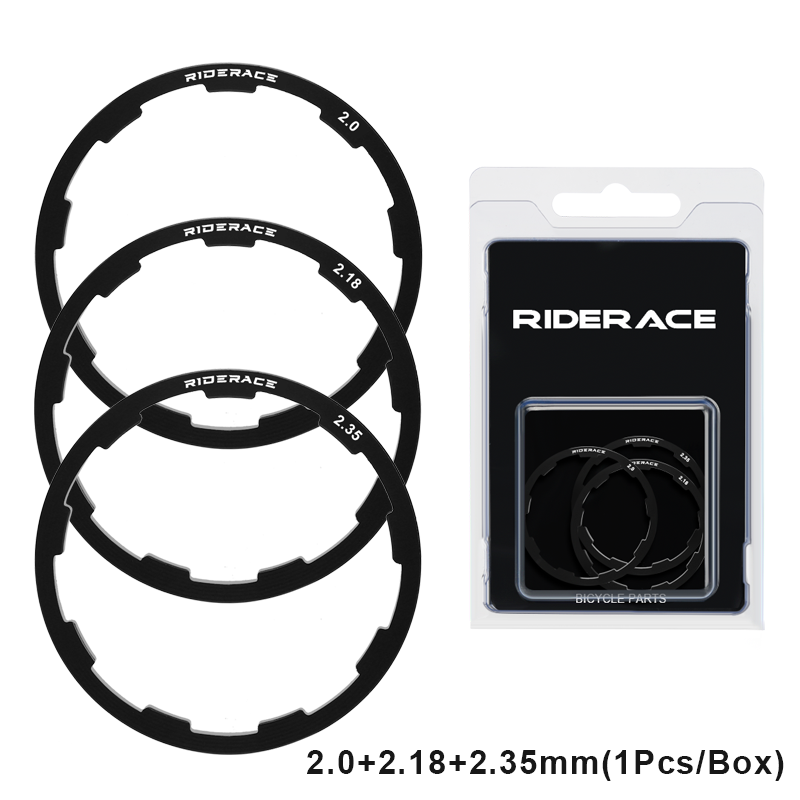 Arandela de buje de bicicleta, junta de 1/1, 5/1,85/2/2,18/2,35mm para 7 8 9 10 11 velocidades, espaciador de volante de Cassette para bicicleta de montaña y carretera, 3 uds.: Azul marino