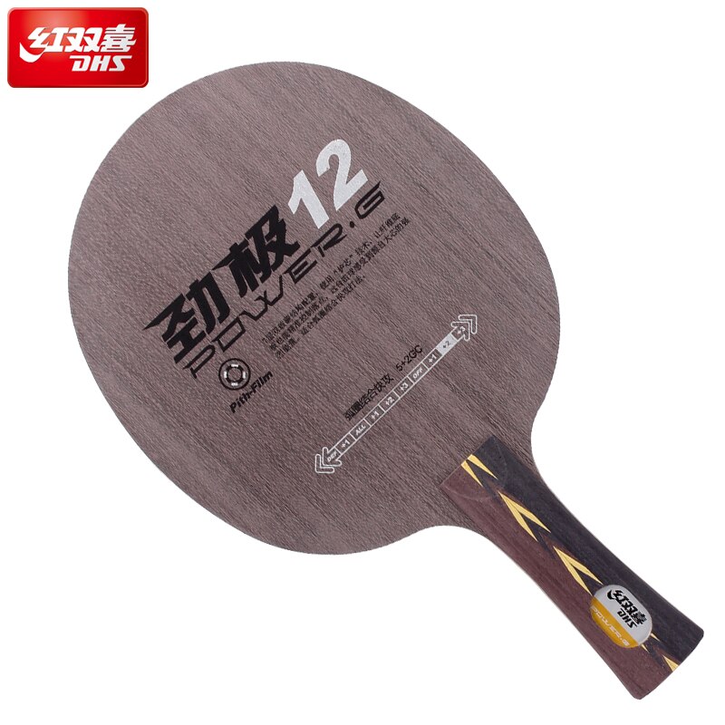 Originale DHS PG12 AC Carbonio tennis Da Tavolo lama ciclo continuo Attacco spento FL maniglia e maniglia CS DHS ping pong pipistrelli