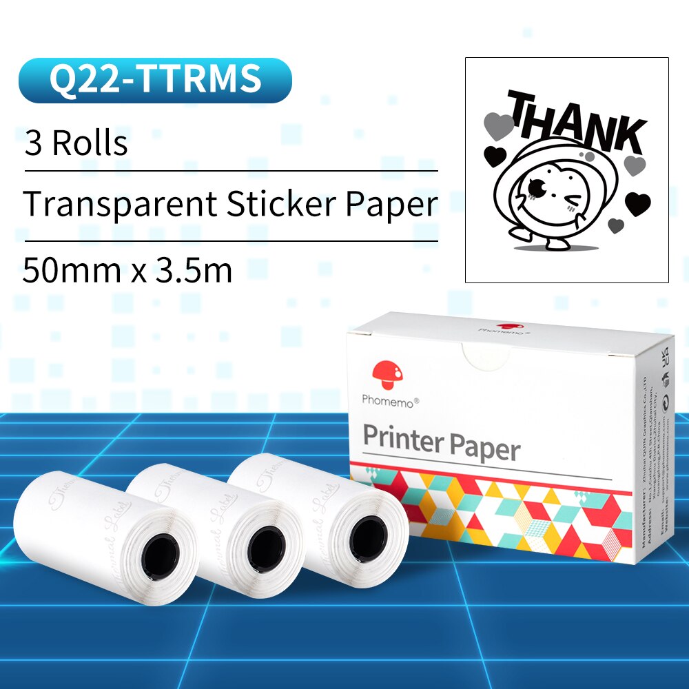 Retrouvez le papier autocollant transparent imprimable de