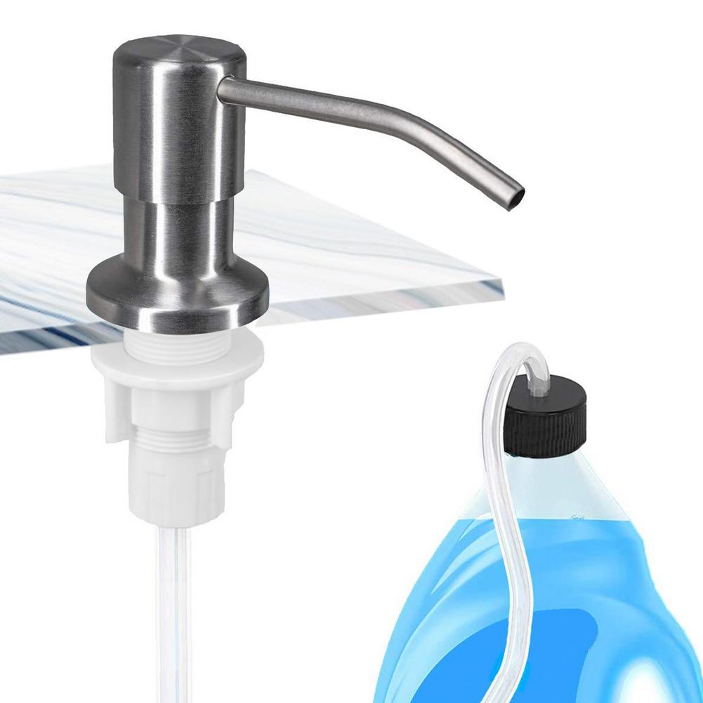 47 Inch Sink Soap Dispenser With Extension Tube Kit Bottle Replacement For Kitchen Sink Metal Under Deck Counter In Sink Mounted