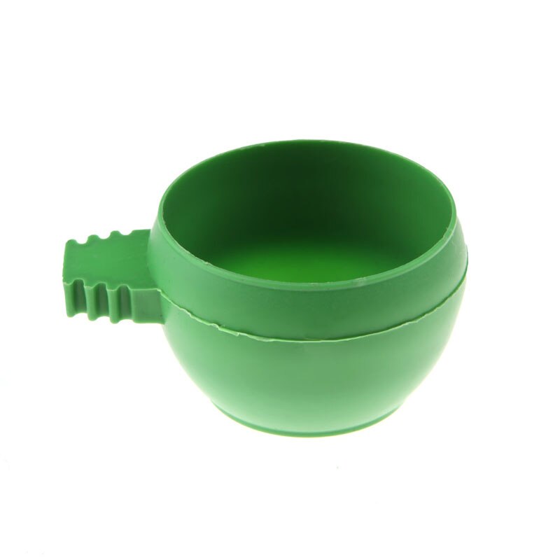 Mini papegøje mad vand skål foder plast fugle duer bur sand kop fodring med håndtag