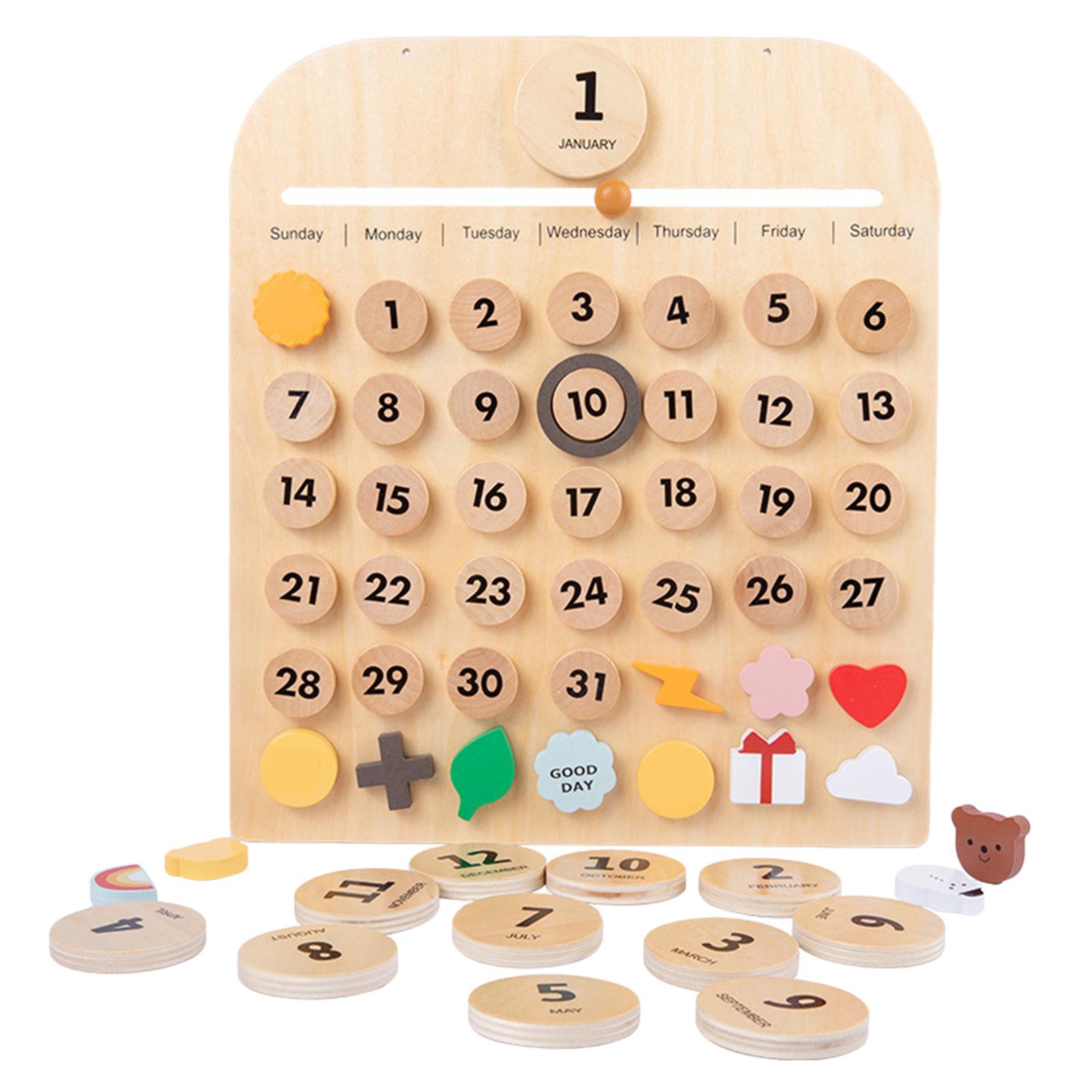 Scrivania perpetuo in legno massiccio e calendario da parete aggiungono alla tua casa con decorazioni