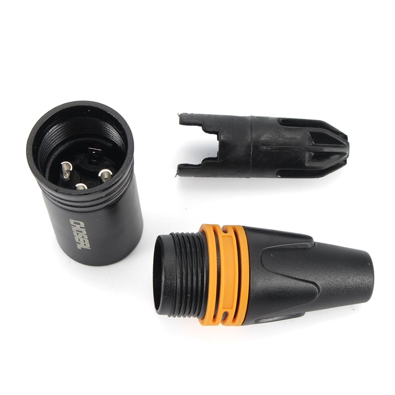 Choseal QD2002B XLR FEMALE 3 Pin Audio Mikrofon Kabel Stecker 4Pcs DIY Solder Typ Metall Material Audio Signal Stecker