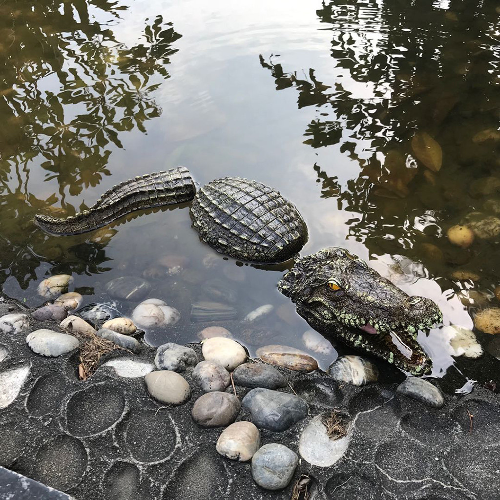 Drijvende Krokodil Water Decoy Vijver Tuin Decoratie Voor Tuin Controle Krokodil Hoofd Spoof Speelgoed Kinderen Volwassenen Jardin Garten