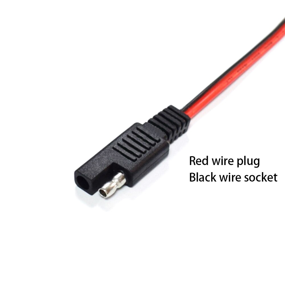 18AWG 0.75 Square 30CM SAE 1 to 2 2 Pin Quick Connect Disconnect Plug Extension Cable