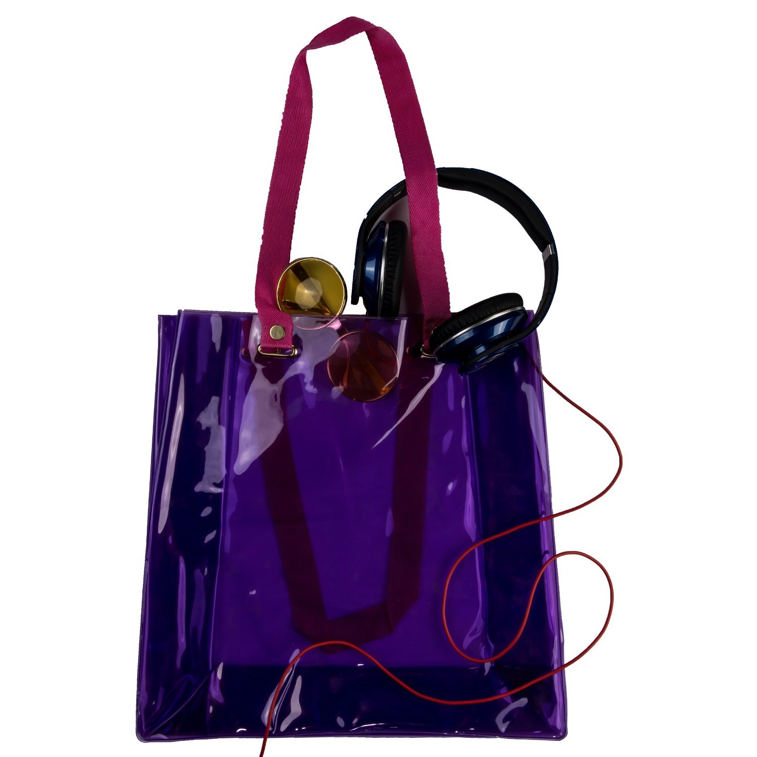 FunBag Neon Strand Tasche: Purpurrot