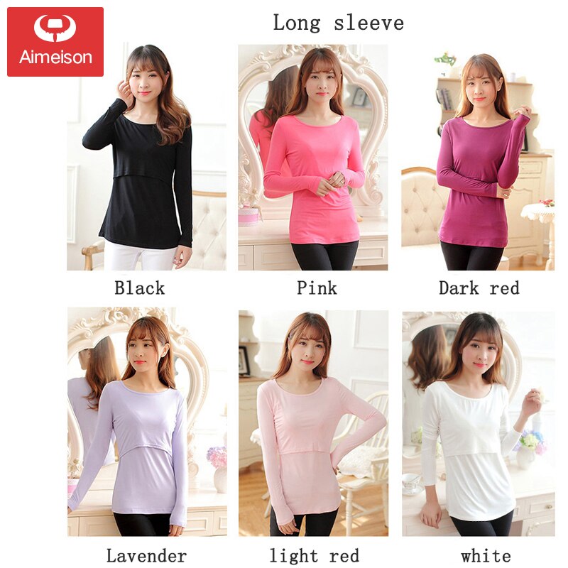 Borstvoeding Tops Uit Mode Herfst Lange Mouwen T-Shirts Voeden Kleren Herfst En Winter Dieptepunt Shirt Herfst Kleding
