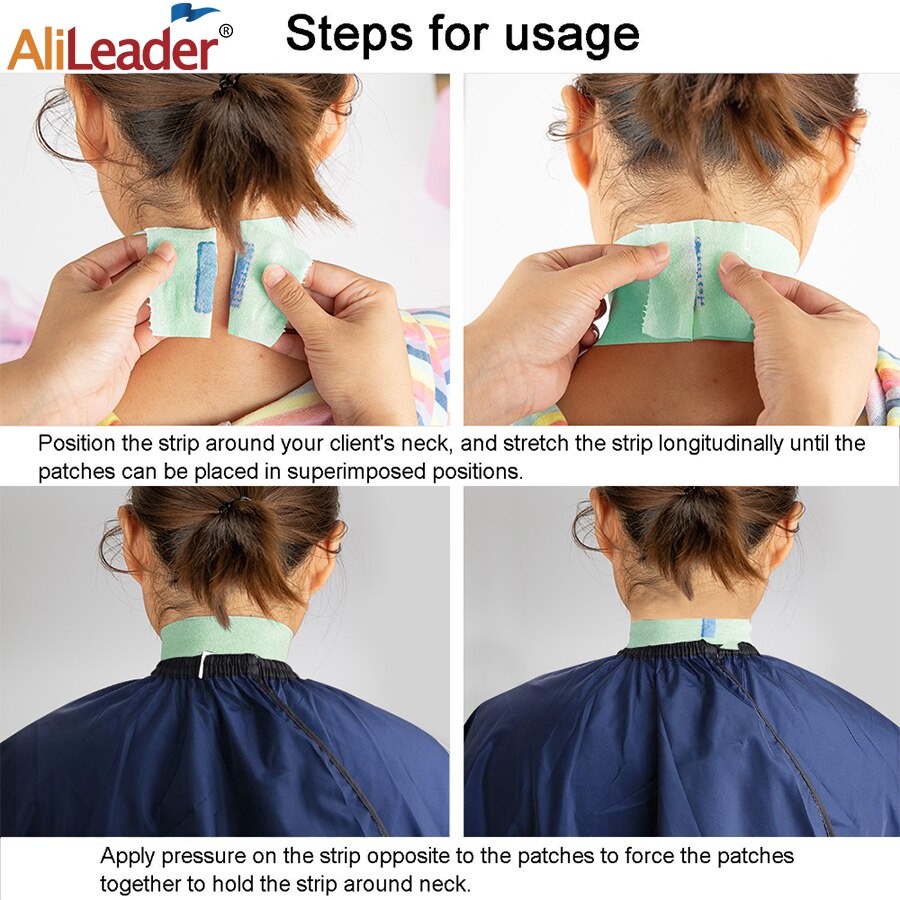 Alileader-papel para cuello de peluquero, silenciador desechable, accesorio para cortar el pelo, Collar, herramientas de peluquería, accesorio de peluquero