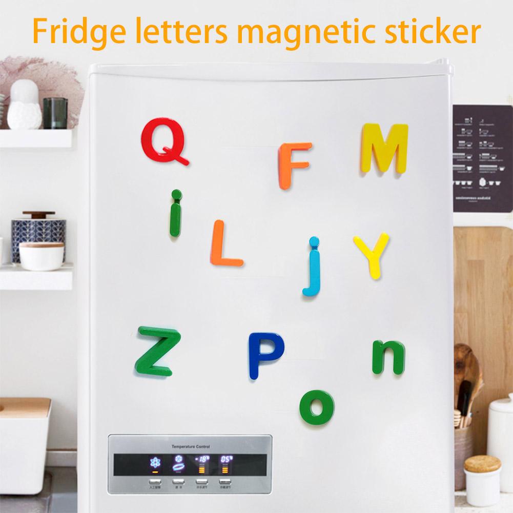 Pegatinas magnéticas digitales de pizarra blanca para niños, letras en inglés, EVA, para nevera, juguetes educativos para edades tempranas