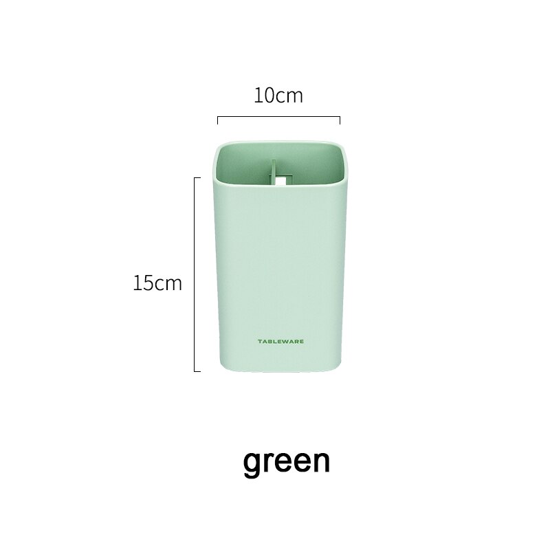Keuken Gebruiksvoorwerp Houder Lepel Vork Bestek Muur Afdruiprek Opbergdoos Koken Tool Bestek Organisator Rack Servies: green