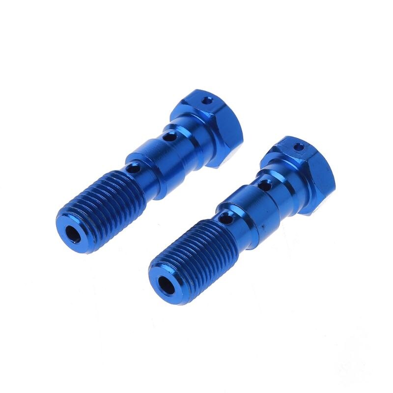 Tornillo de manguera de aceite para cilindro maestro de freno de Moto tornillos de tubo Universal con arandela para motocicleta M10x1.25/M10x1.0