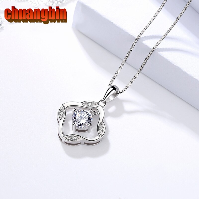 Genuine S925 sterling silver Women's Cute pendants zircon Korean micro-set pendants jewelry