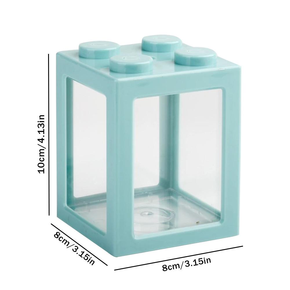 USB Mini Aquarium Fish Tank Stackable Fish Tank Ecological Small Reptile Pet Box For Office Tea Table Decor