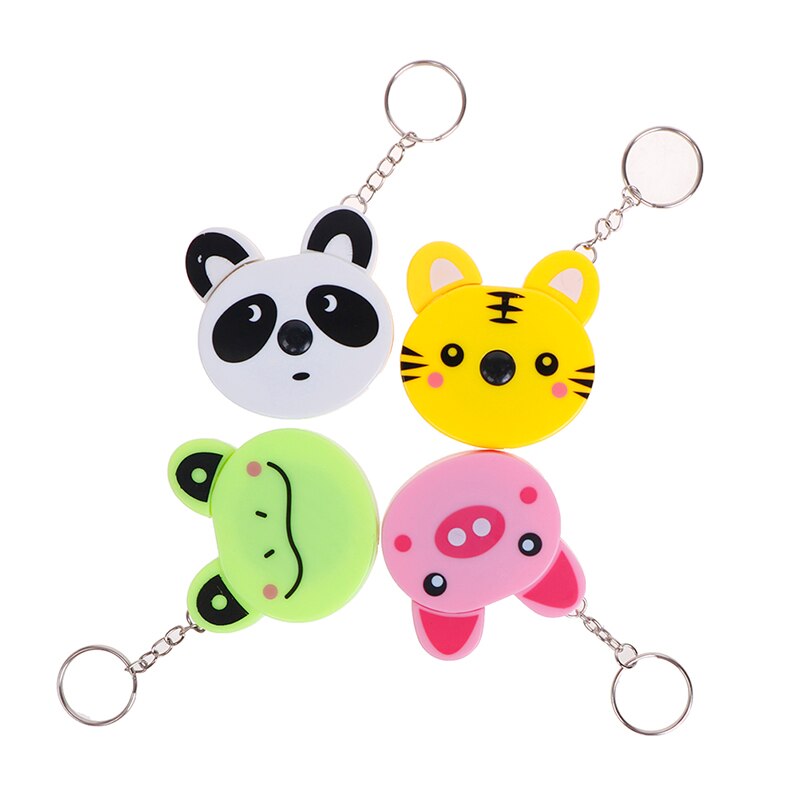 1 Meter Long Animals Roll Automatic Stretch Ruler Stationery Sewing Measure Ruler