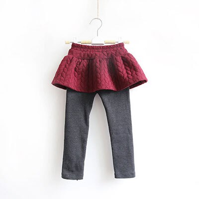 Legging en coton pour fille, jupe, pantalon Tutu pour enfant: red / 4T