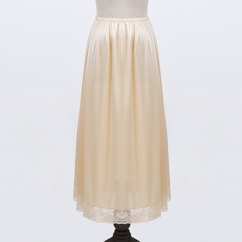 Spitze Unterrock 75cm 85cm Lang Unten Felsen für Kleid 3 Meter Großen Rand Elastische Taille Inneren Petticoat Schwarz seide
