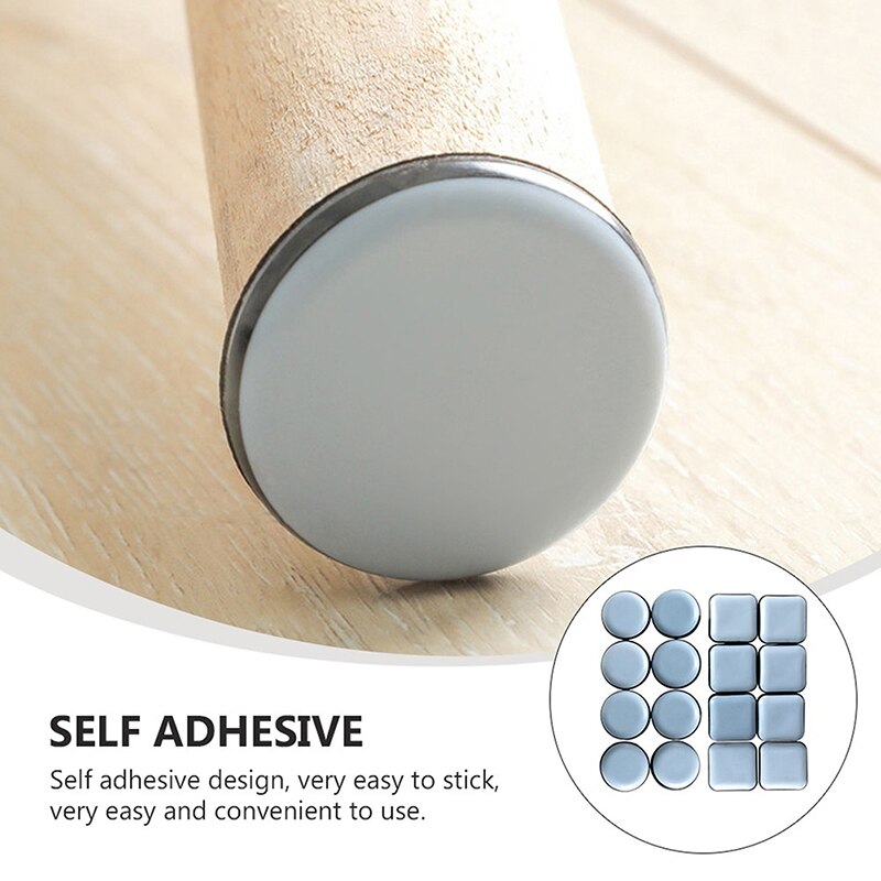Furniture Legs Slider Pads Self-Adhesive Anti-abrasion Floor Protector Easy Move Heavy Table Sofa Glides Mat Home Supplies