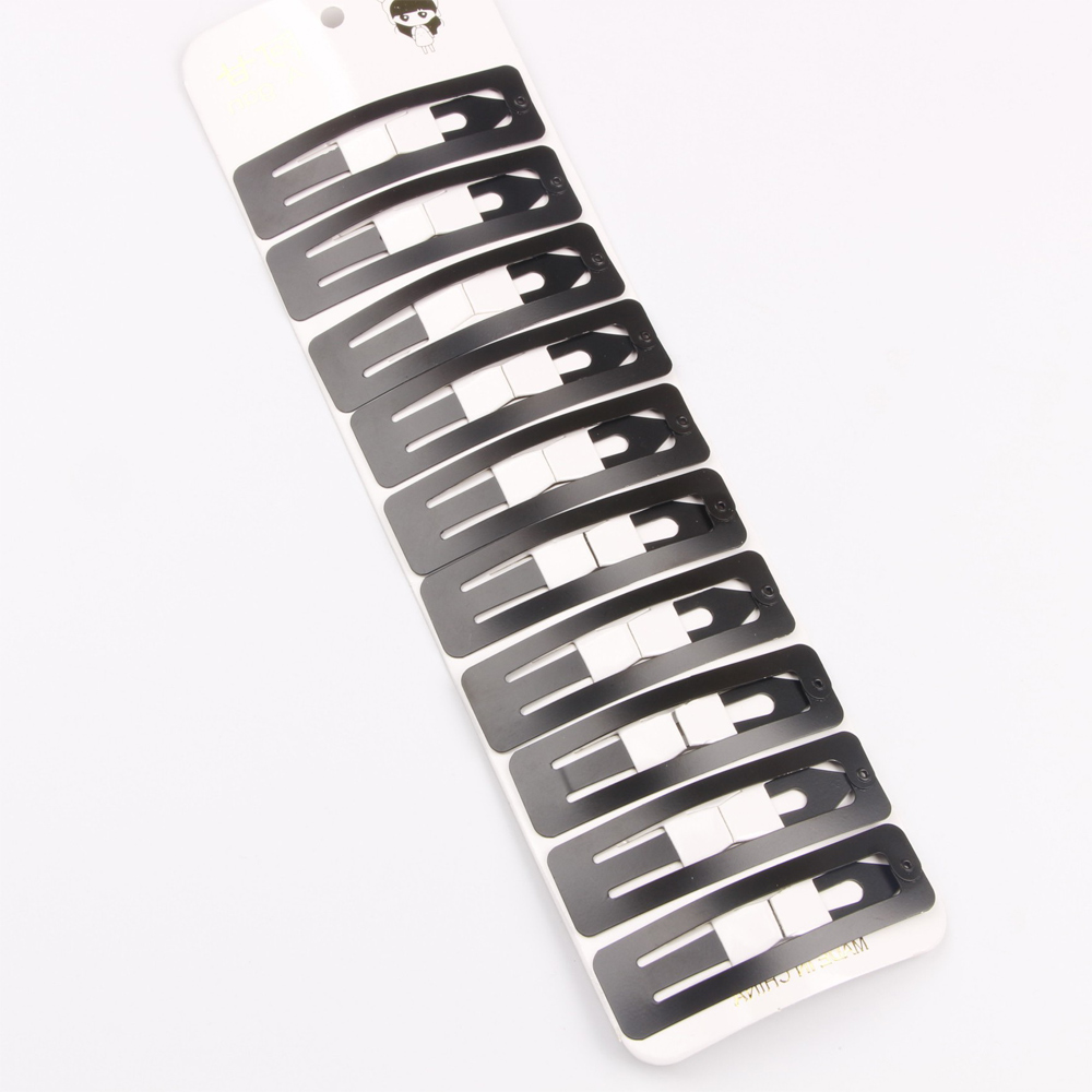 12 pièces/lot pinces à cheveux pour femmes Barrettes à cheveux pince épingles Simple noir couleur pinces à cheveux Snap métal Hairgrip femmes épingle à cheveux outil: vert clair